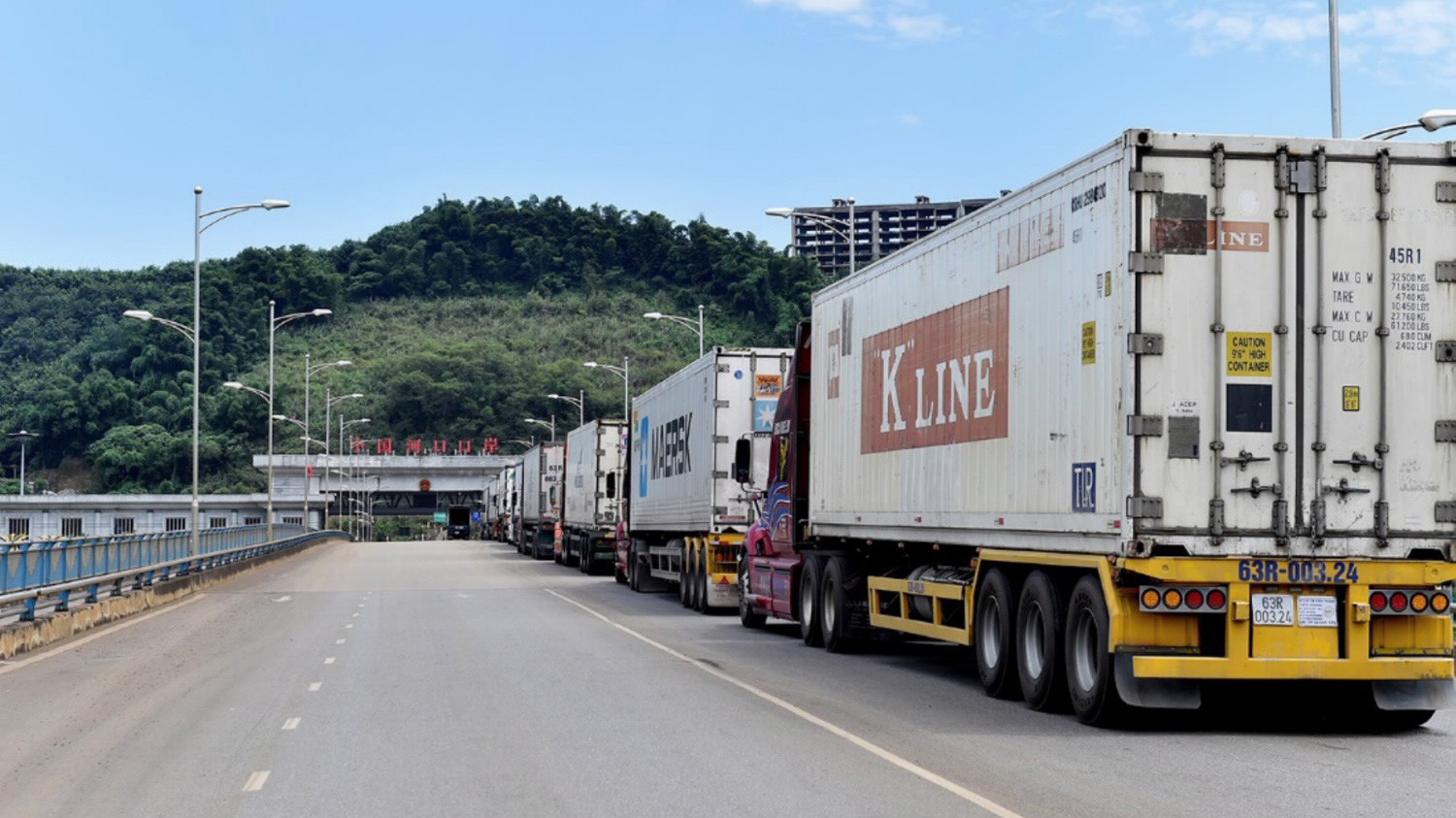 Do thời điểm chính vụ nên lượng thanh long xuất khẩu sang Trung Quốc khá lớn. 