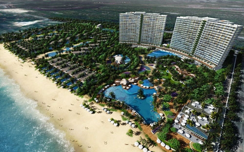 Phối cảnh tổng thể dự án The Hamptons Hồ Tràm.<br>