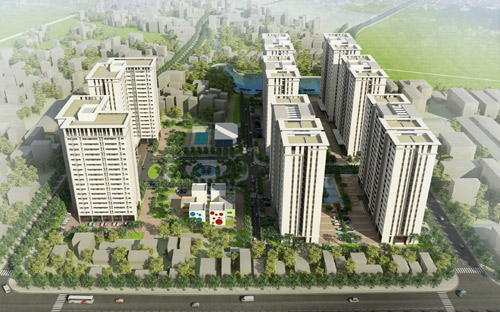 Phối cảnh tổng thể dự án The Vesta.<br>