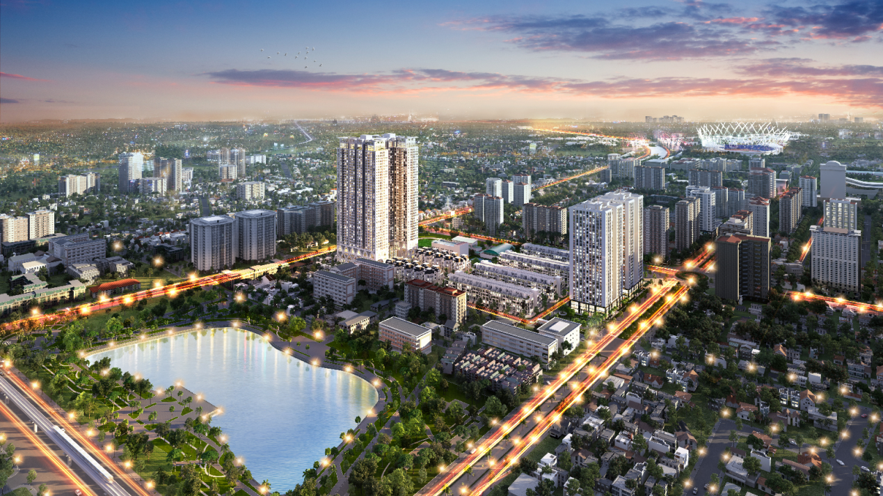 Phối cảnh dự án chung cư cao cấp The Zei của HD Mon Holdings.
