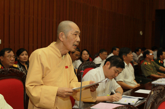 Đại biểu Nguyễn Hội đề nghị thành lập Bộ Đại học - Ảnh: TTXVN.