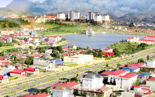 Một góc thành phố Lai Châu.<br>