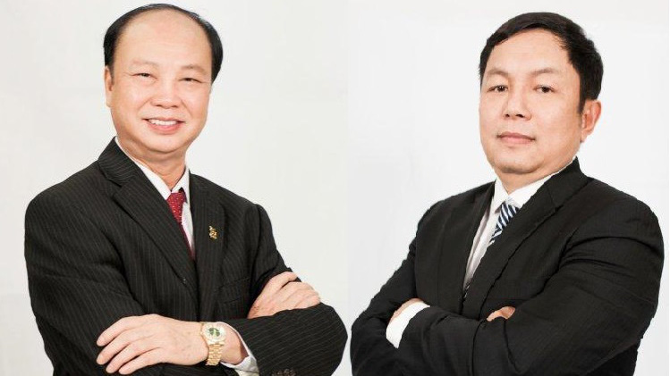 Ông Nguyễn Đình Thắng (trái) và ông Huỳnh Ngọc Huy (phải)