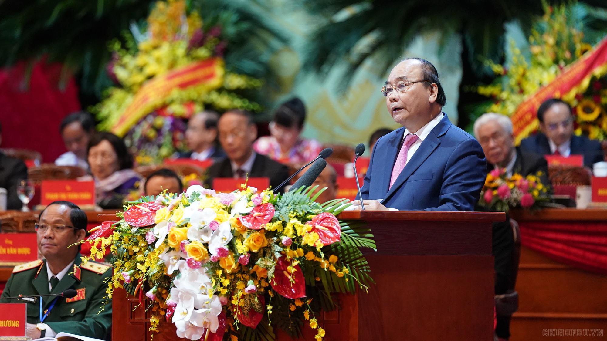 Thủ tướng Nguyễn Xuân Phúc phát biểu tại Đại hội - Ảnh: VGP