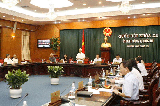 Ủy ban Thường vụ Quốc hội đồng ý phê chuẩn Công ước Lahay - Ảnh: TTXVN.