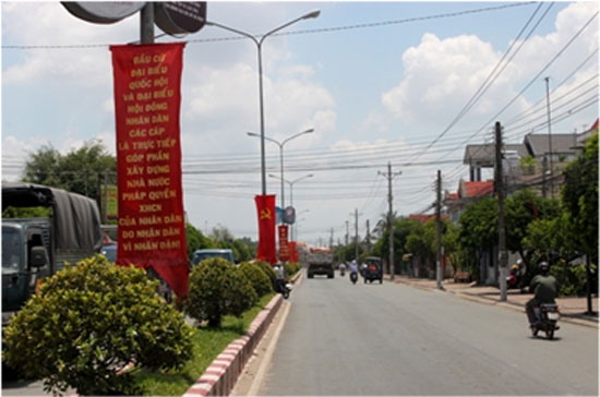 Một góc đường tại Thủ Dầu Một.