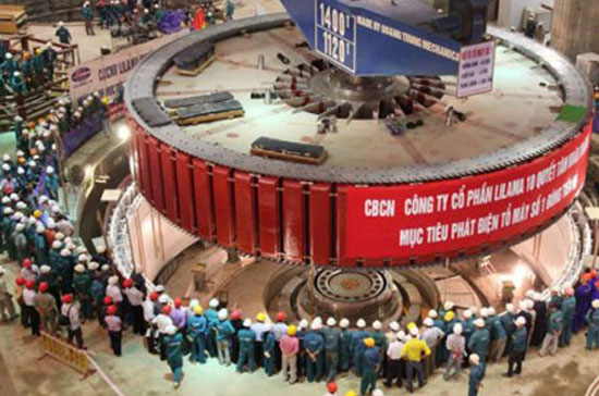 Tổ máy số 2 Nhà máy thủy điện Sơn La đã chạy thử không tải thành công. 