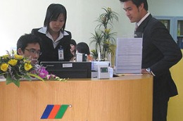 Một điểm giao dịch của TienPhongBank.