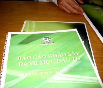 "Tính đến thời điểm này của năm 2008, trên sàn giao dịch luôn duy trì khoảng 600 cơ hội đầu tư. Trong số này, đến 70% được rao bán là do gặp những khó khăn trong sản xuất kinh doanh."