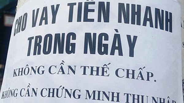 Tín dụng đen lan tràn gây ra nhiều hệ lụy cho xã hội.