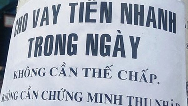 Tín dụng đen lan tràn gây ra nhiều hệ lụy cho xã hội.