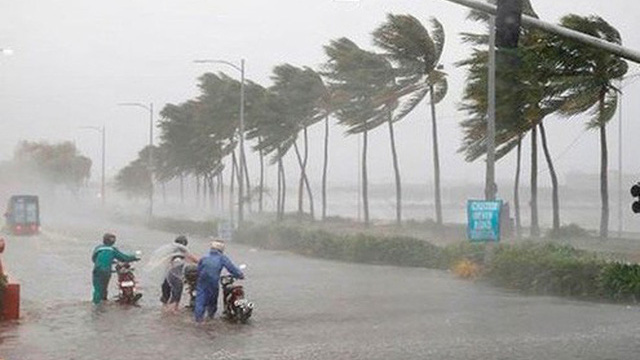 Bão số 6 tại Việt Nam đổ bộ vào đất liền ngày 11/10. Ảnh: VK.