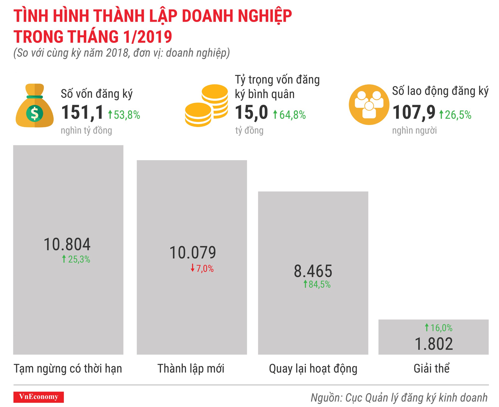 Tình hình thành lập doanh nghiệp tháng 1/2019 qua các con số - Ảnh 1.
