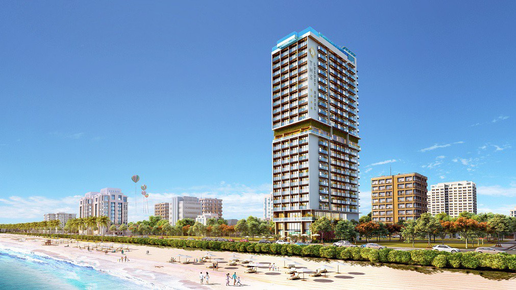 TMS Luxury Hotel Danang Beach có vị trí vàng cuối cùng bên bờ biển Mỹ Khê, Đà Nẵng.