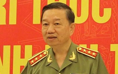 Bộ trưởng Bộ Công an - Thượng tướng Tô Lâm.