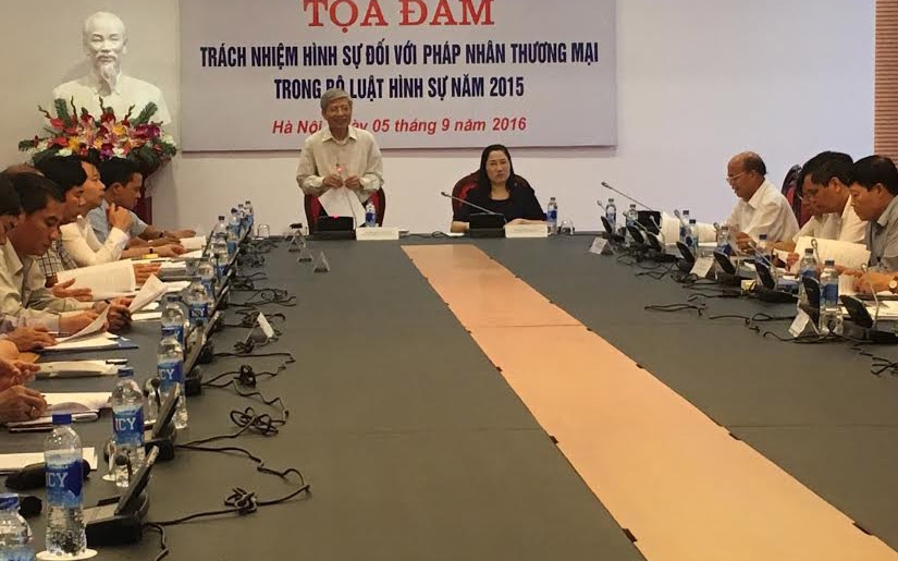 Uỷ ban Tư pháp của Quốc hội tổ chức toạ đàm về trách nhiệm hình sự đối với pháp nhân thương mại.<br>