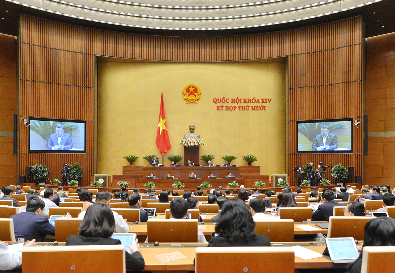 Toàn cảnh phiên thảo luận toàn thể của Quốc hội sáng ngày 03/11 - Ảnh: Cổng thông tin Quốc hội.