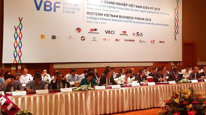 Nhiều thứ trưởng có mặt tại VBF để hồi âm ngay các kiến nghị của doanh nghiệp.