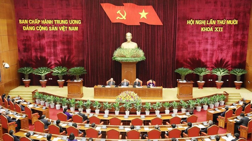 Toàn cảnh hội nghị Trung ương 10.