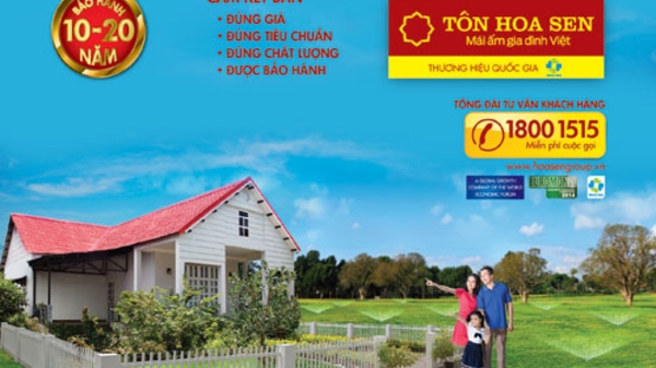 Tôn Hoa Sen cam kết trách nhiệm xã hội với cộng đồng