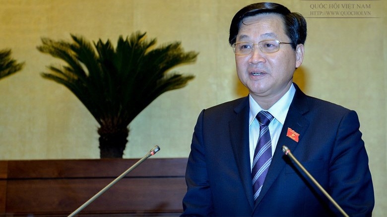 Tổng thanh tra Chính phủ Lê Minh Khái trình bày báo cáo tiếp thu, giải trình dự án Luật Phòng chống tham nhũng (sửa đổi).