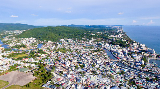 Một góc thành phố Phú Quốc, tỉnh Kiên Giang.