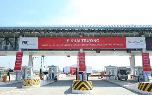 Trạm thí điểm hệ thống thu phí tự động không dừng tích hợp 3 công nghệ.
