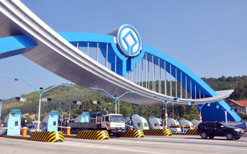 Trạm thu phí Đại Yên tại thành phố Hạ Long, Quảng Ninh.<br>