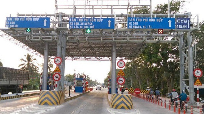 Trạm thu phí T2 nằm trên quốc lộ 91 bị kiến nghị di dời.