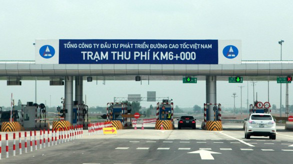 Một trạm thu phí do VEC quản lý 