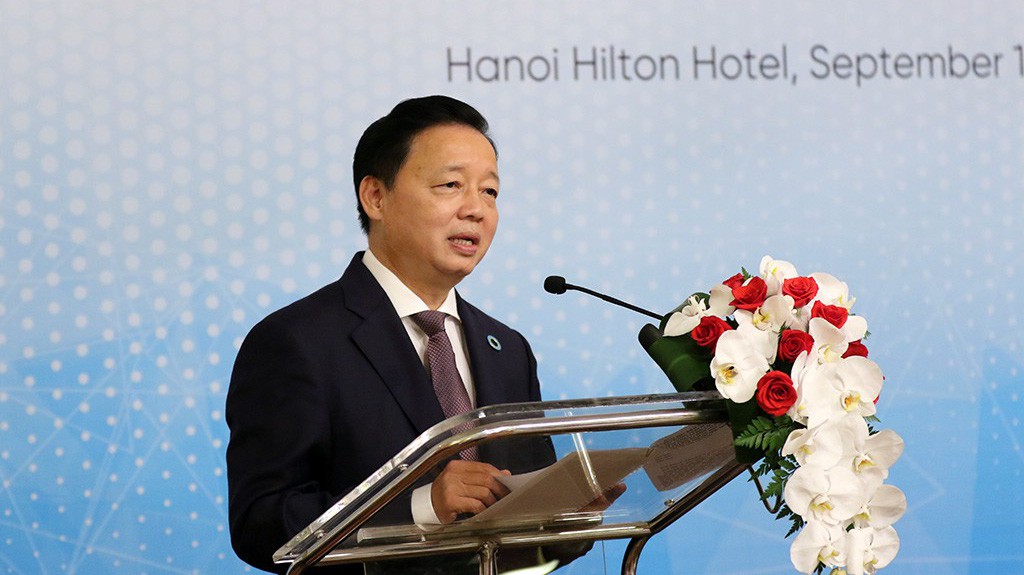 Bộ trưởng Trần Hồng Hà. Ảnh - Khương Trung. 