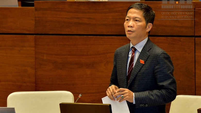 Bộ trưởng Bộ Công Thương Trần Tuấn Anh trong một phiên trả lời chất vấn trước Quốc hội.