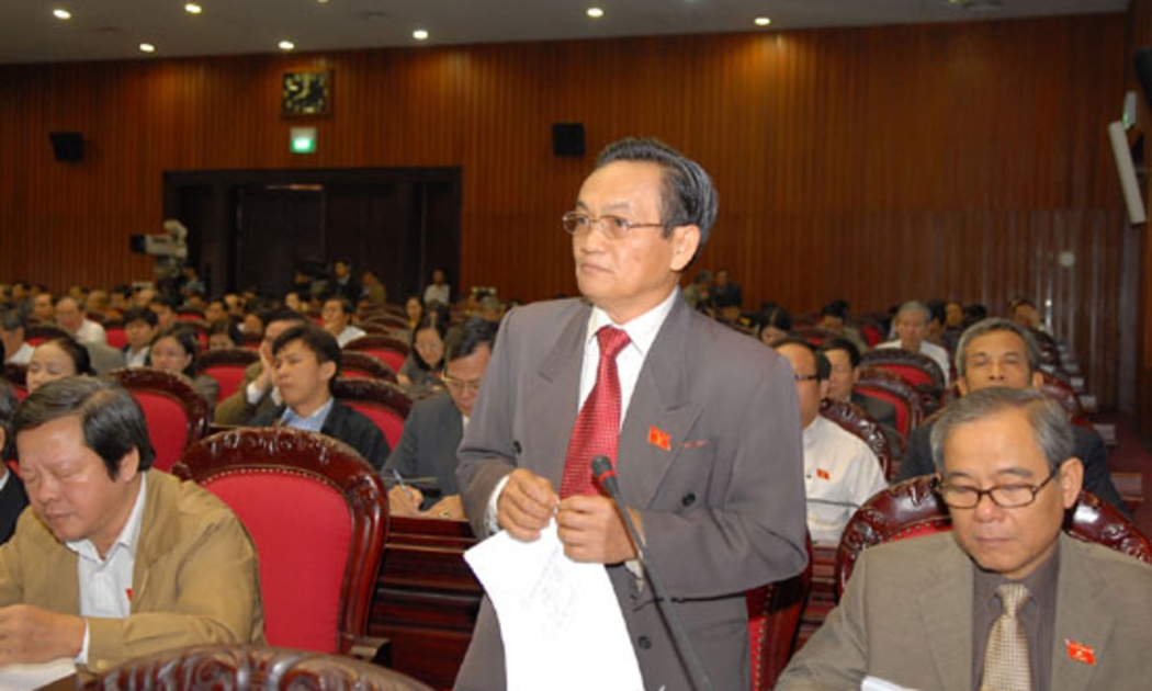Đại biểu Trần Du Lịch: Năm ngoái để tăng 1 đồng GDP tín dụng tăng 7 đồng, năm nay có lẽ cũng đến 6 đồng, thì ICOR cao là hệ quả tất yếu - Ảnh: CTV.