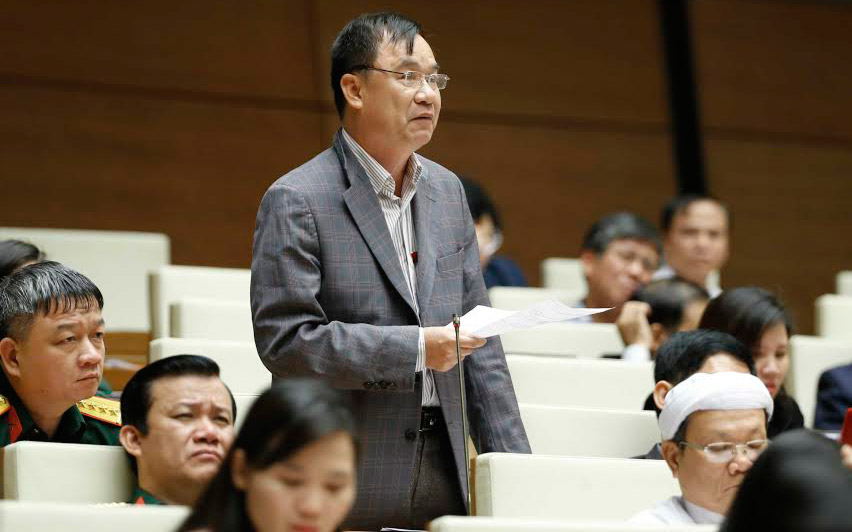 Đại biểu Trần Quang Chiểu tại nghị trường.