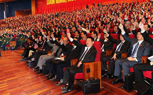 Sáng 20/1, Đại hội 12 đã họp phiên trù bị, thông qua quy chế bầu cử tại Đại hội.<br>