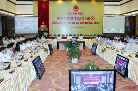 Hội nghị trực tuyến về công tác tiếp dân và giải quyết khiếu nại tố cáo đã diễn ra cả ngày 2/5 tại Hà Nội.