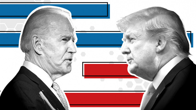 Hai ứng viên Joe Biden và Donald Trump - Ảnh: Eurasianew