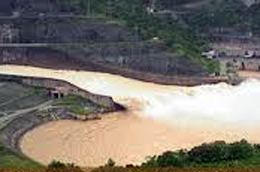 Vị trí xây dựng dự án thủy điện Trung Sơn.