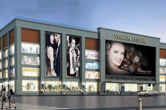 Vincom Center Long Biên cao 5 tầng, với tổng diện tích là 45.000 m2.