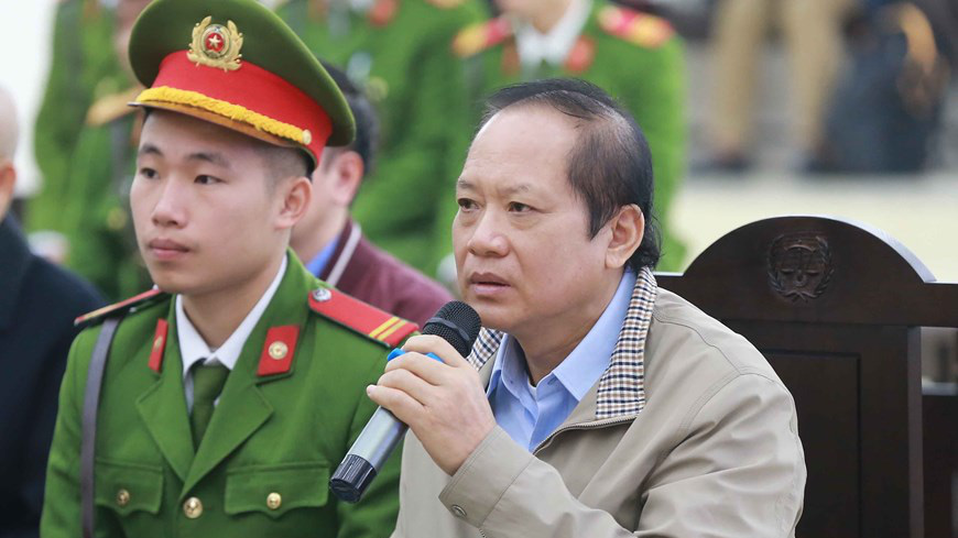 Ông Trương Minh Tuấn tại phiên toà. Ảnh: TTXVN
