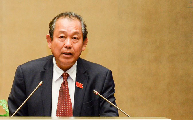 Chánh án Toà án Nhân dân Tối cao Trương Hoà Bình.