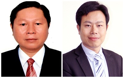 Hai tân Thứ trưởng Bộ Lao động - Thương binh và Xã hội Lê Tấn Dũng và Lê Quân.<br>