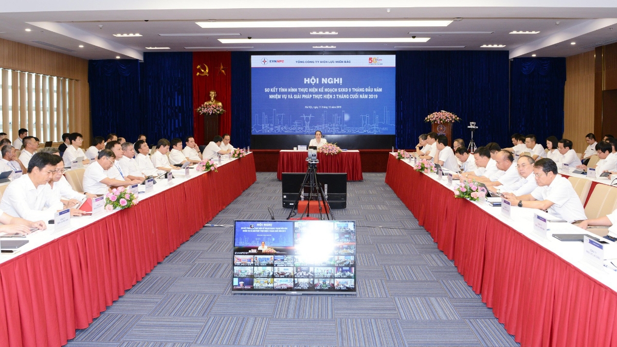 Toàn cảnh Hội nghị sơ kết tình hình thực hiện kế hoạch 9 tháng đầu năm và nhiệm vụ, giải pháp thực hiện 3 tháng cuối năm 2019.