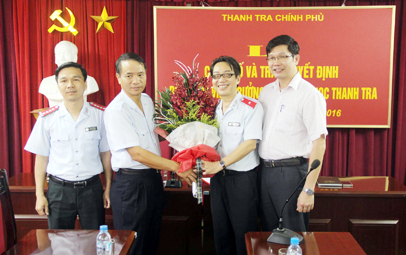Một trường hợp cán bộ thuộc Thanh tra Chính phủ được bổ nhiệm trong năm 2016.<br>