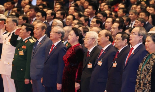 Chùm ảnh Lễ khai mạc trọng thể Đại hội XIII của Đảng