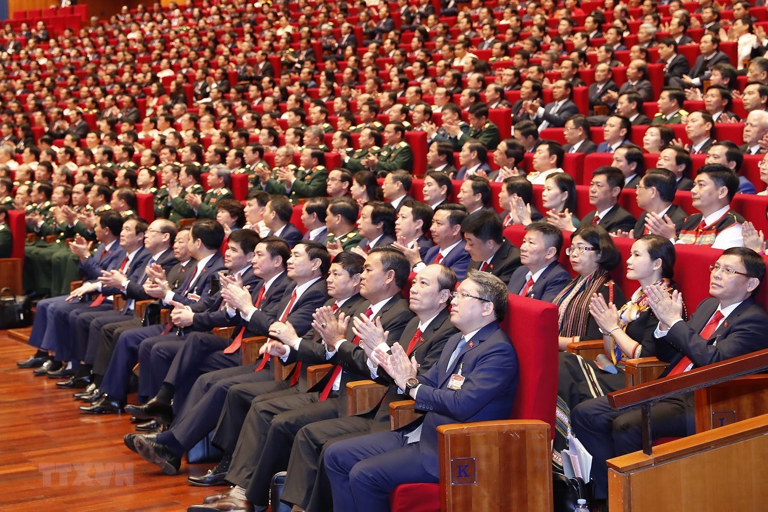 Các đại biểu dự phiên khai mạc Đại hội. (Ảnh: TTXVN)