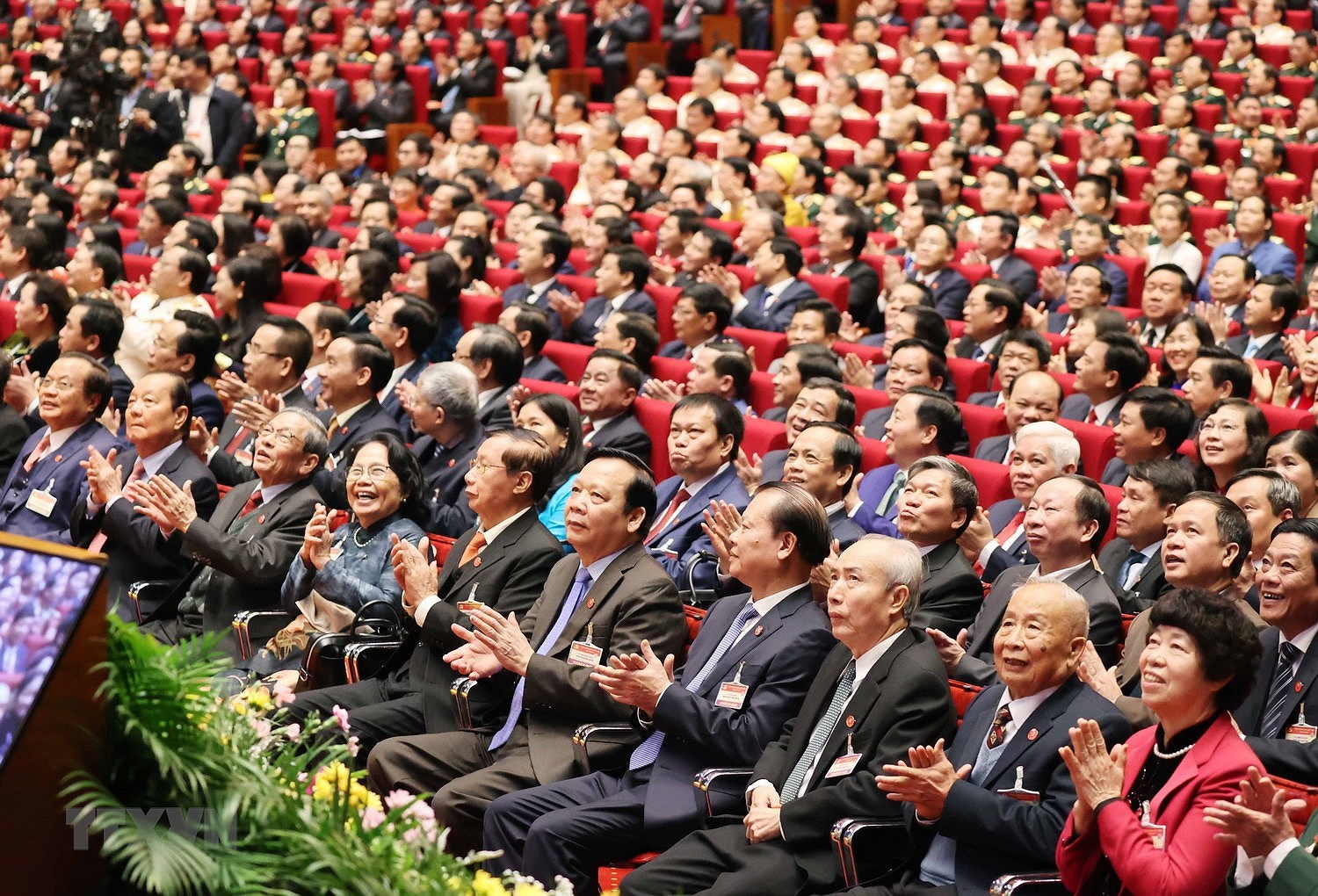 Các đại biểu dự phiên khai mạc Đại hội. (Ảnh: TTXVN)