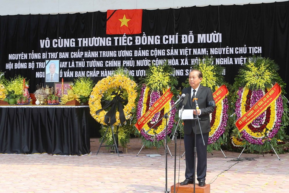 Lễ truy điệu và an táng nguyên Tổng bí thư Đỗ Mười  - Ảnh 14.