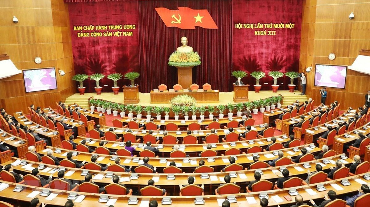 Sau 6 ngày làm việc, ngày 12/10 hội nghị Trung ương 11 đã bế mạc - Ảnh: TTXVN 