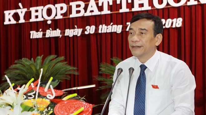 Tân Chủ tịch UBND tỉnh Thái Bình Đặng Trọng Thăng.